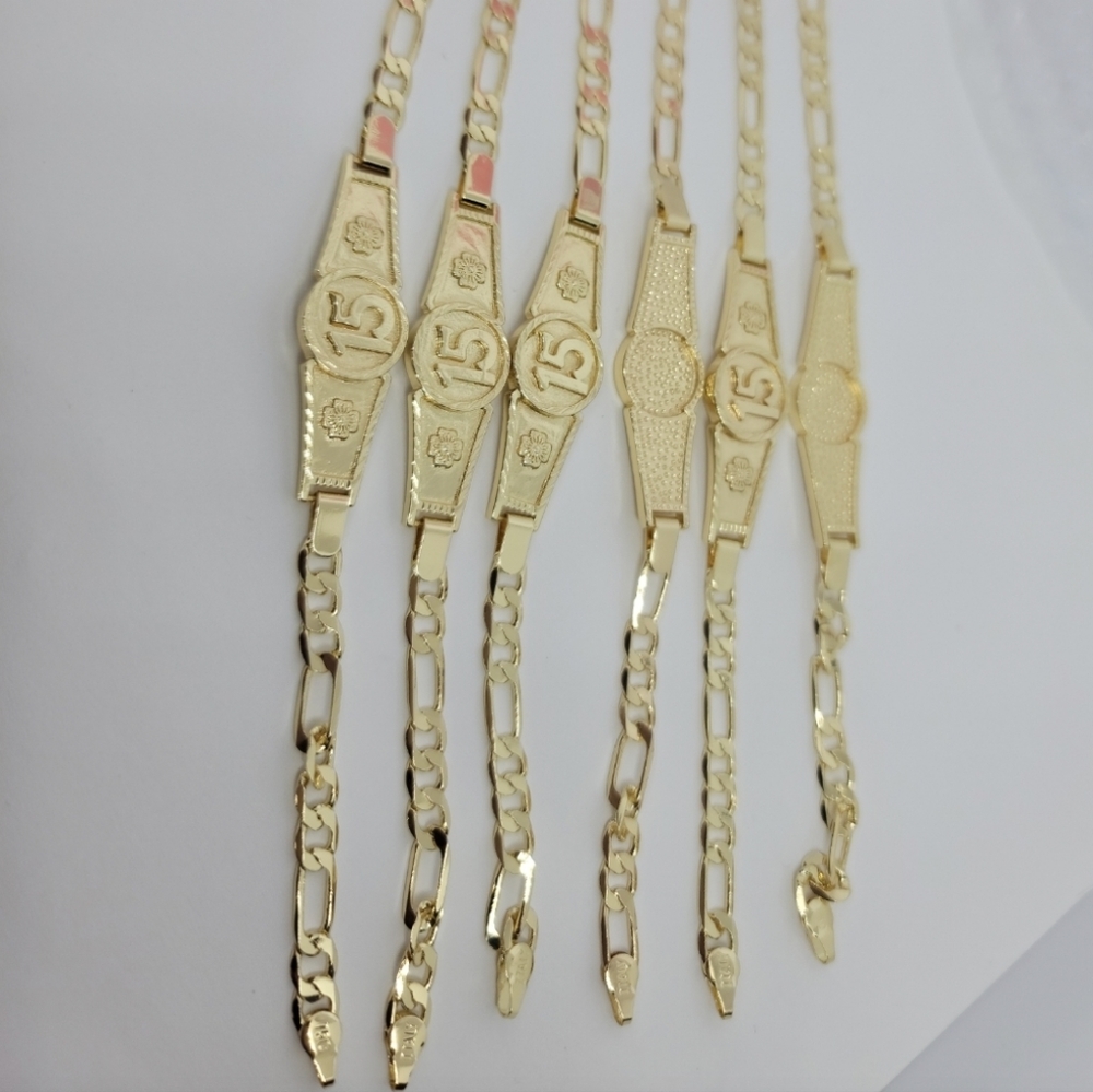 Bracelets 15th years beautiful Gold-plated no fade